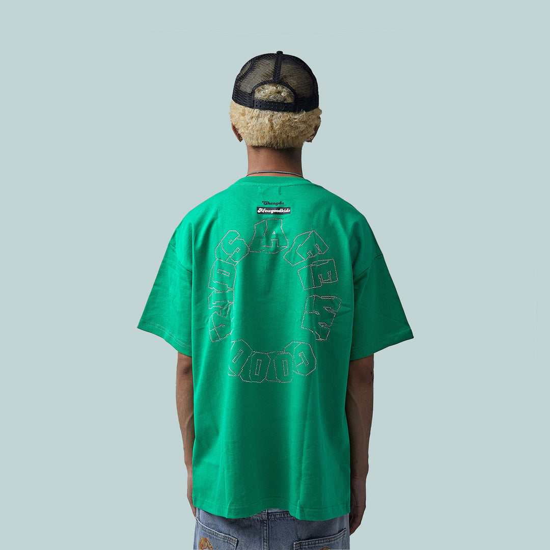 DONCARE "Rhinestone Logo Tee" - AFGK